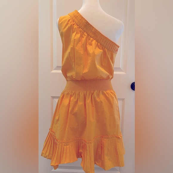 NWOT RAMY BROOK Helga One-Shoulder Pleated Mini Dress - Picture 10 of 13
